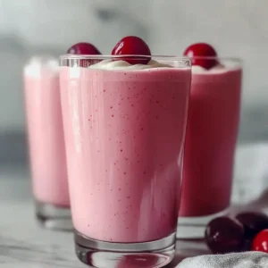 Healthy Cherry Milkshake