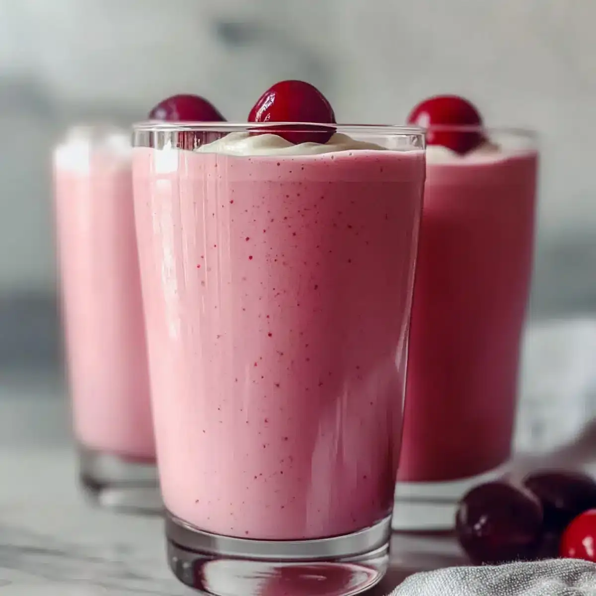 Healthy Cherry Milkshake