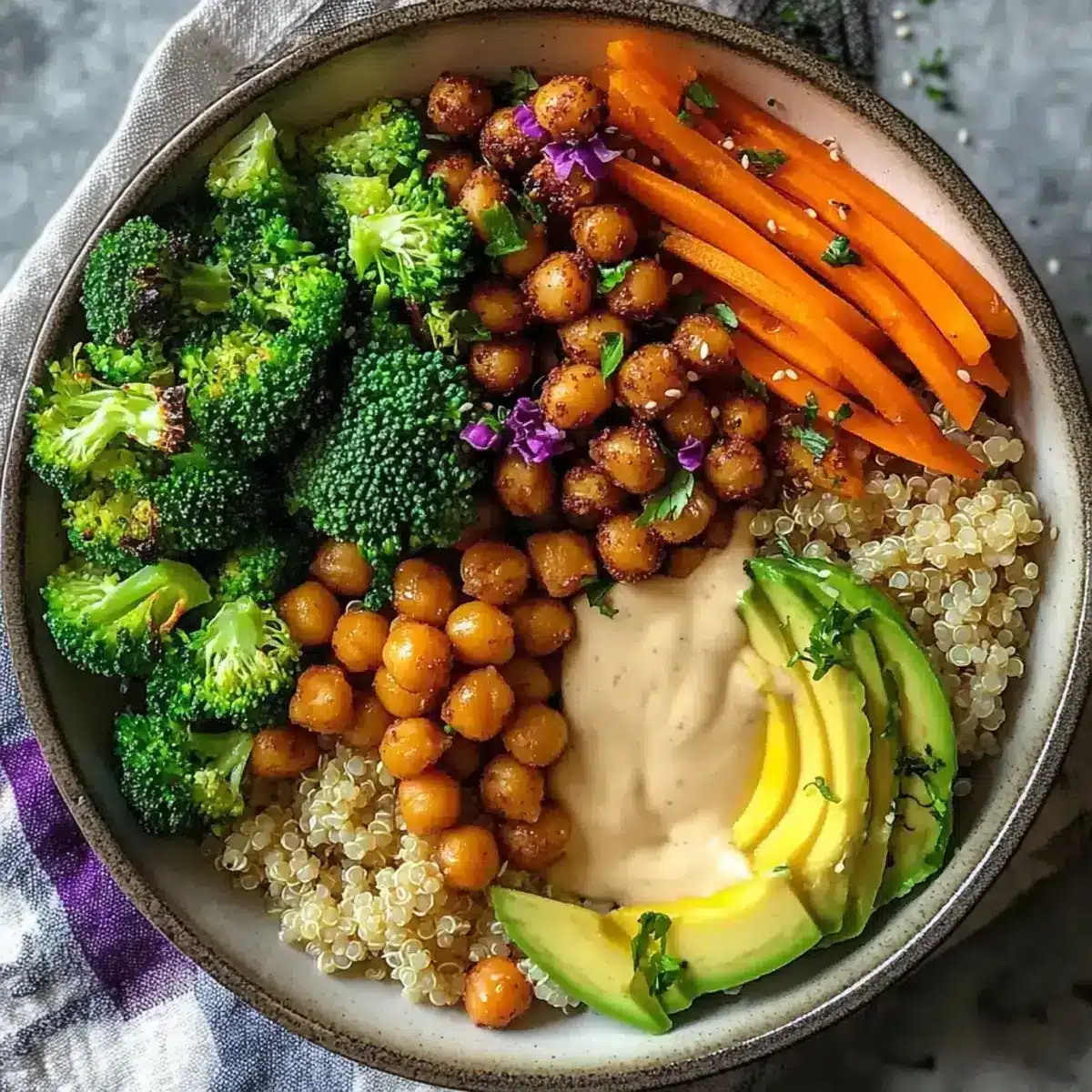 Healthy Lentil Buddha Bowl