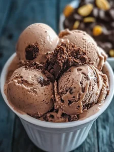 Homemade Brownie Batter Ice Cream