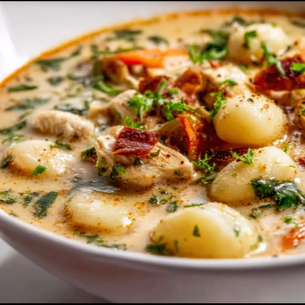 Italian Chicken Gnocchi Soup