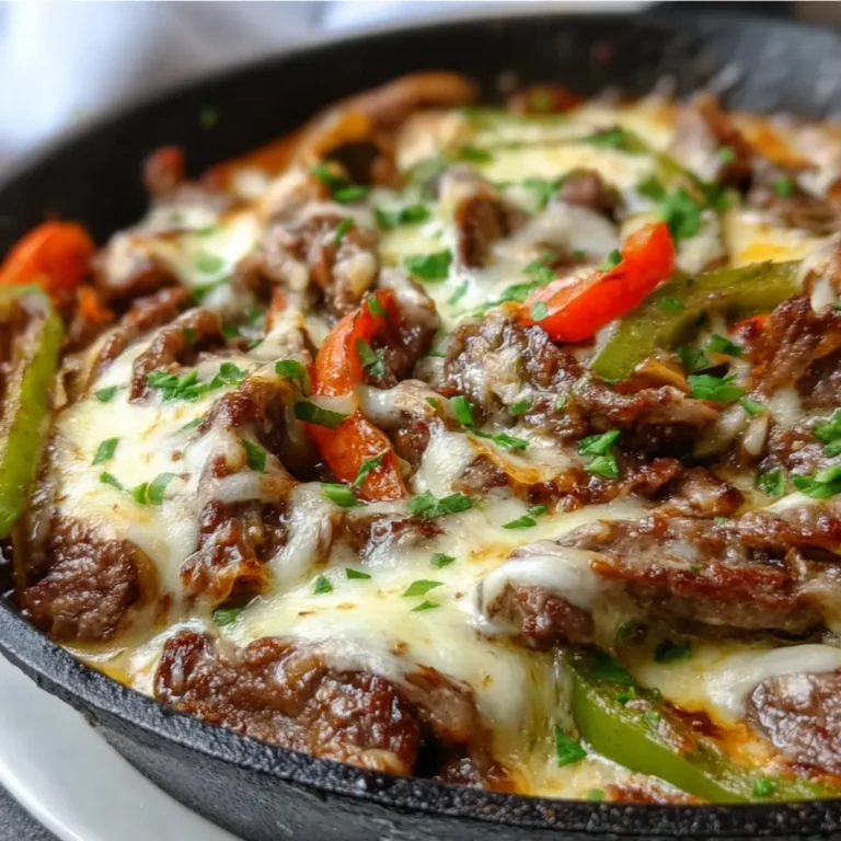 Keto Philly Cheesesteak Skillet