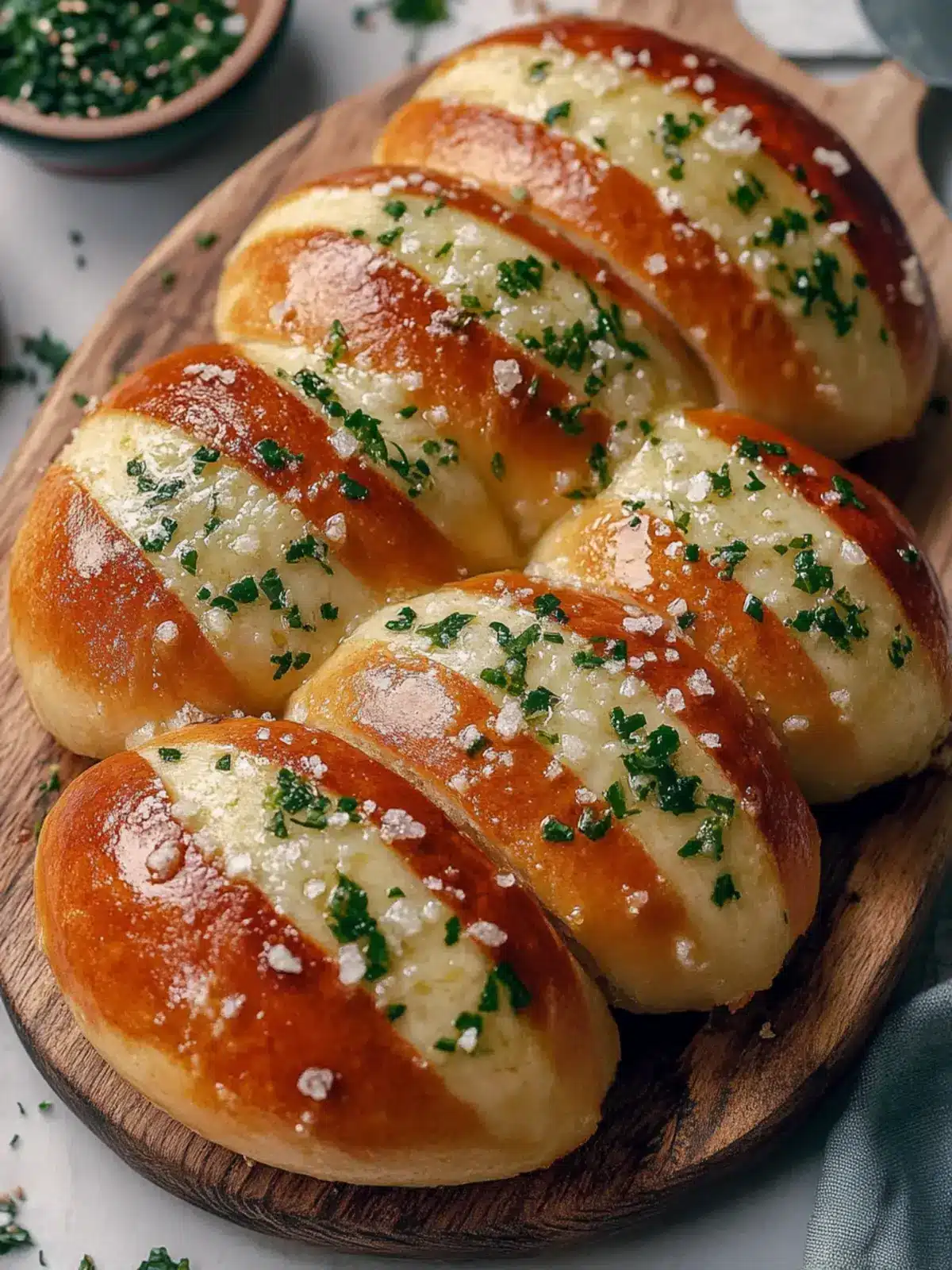Korean Garlic Salt Bread