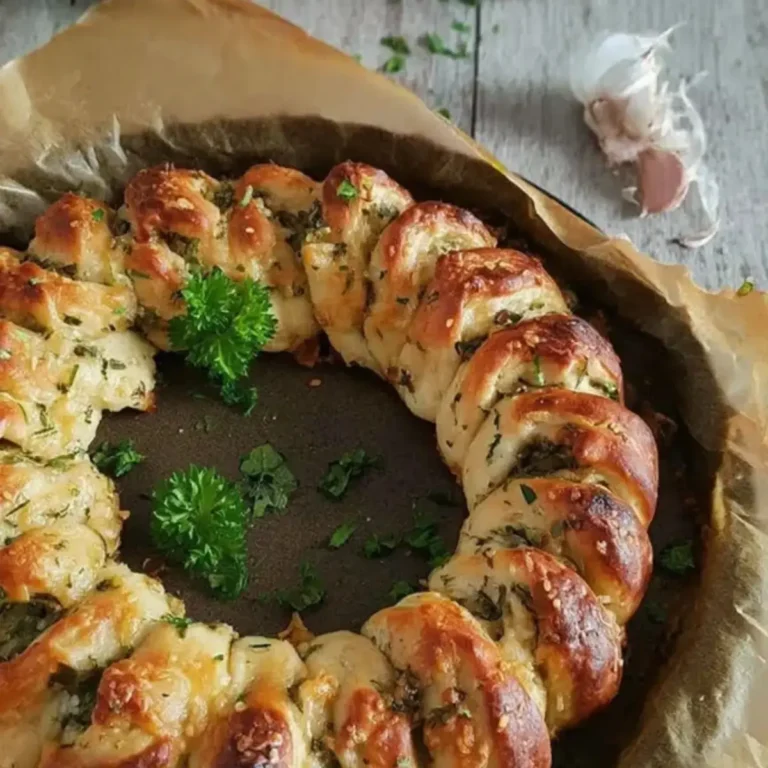 Kräuterkranz aus Pizzateig