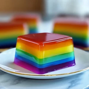 Layered Rainbow Jello