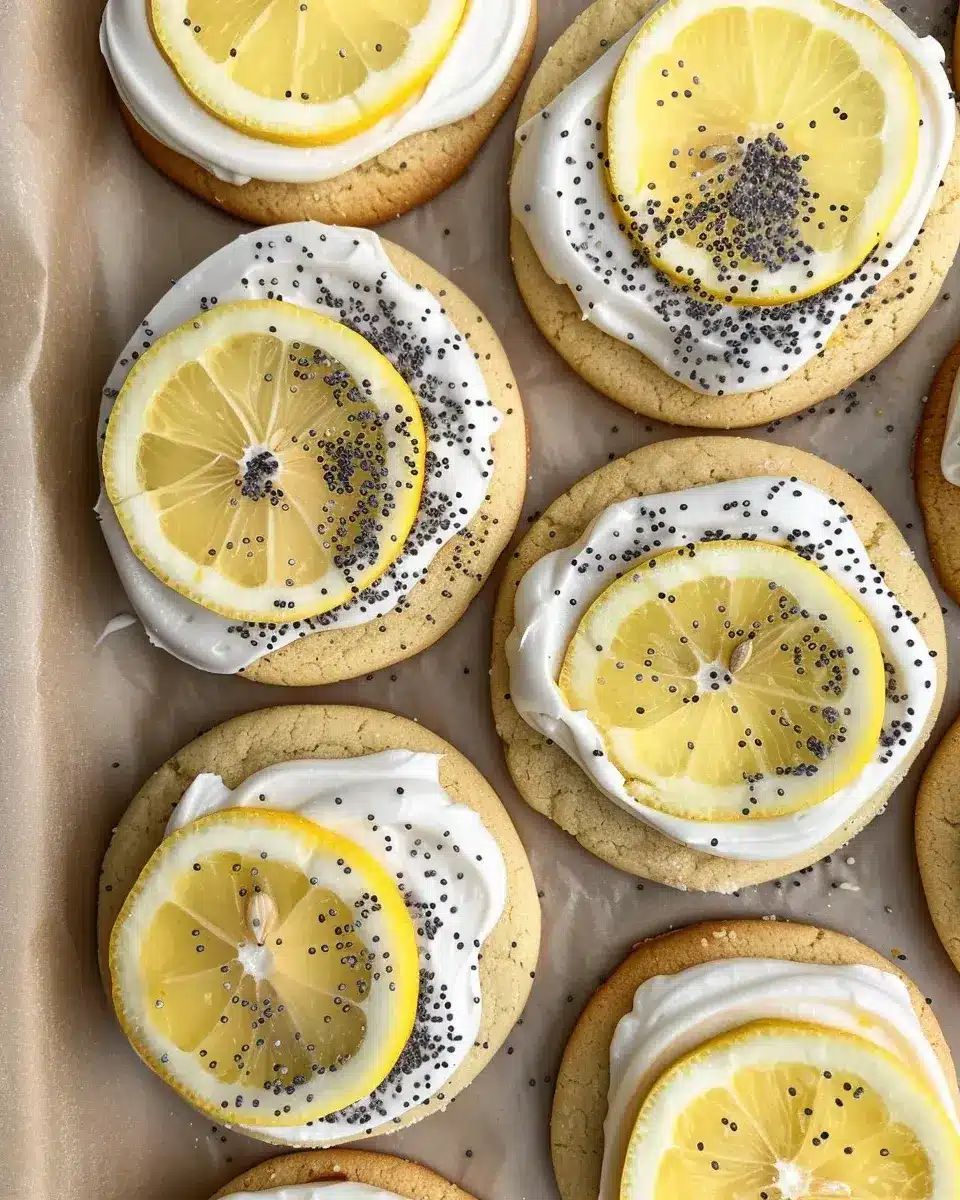 Lemon Poppy Seed Cheesecake Cookies