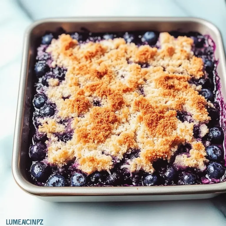 Low Carb Blueberry Dump Cake
