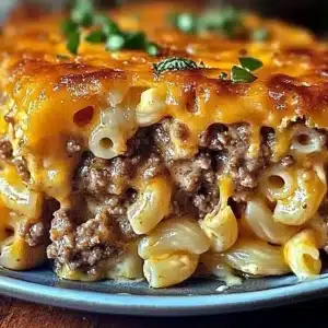 Mac and Cheese Meatloaf Casserole