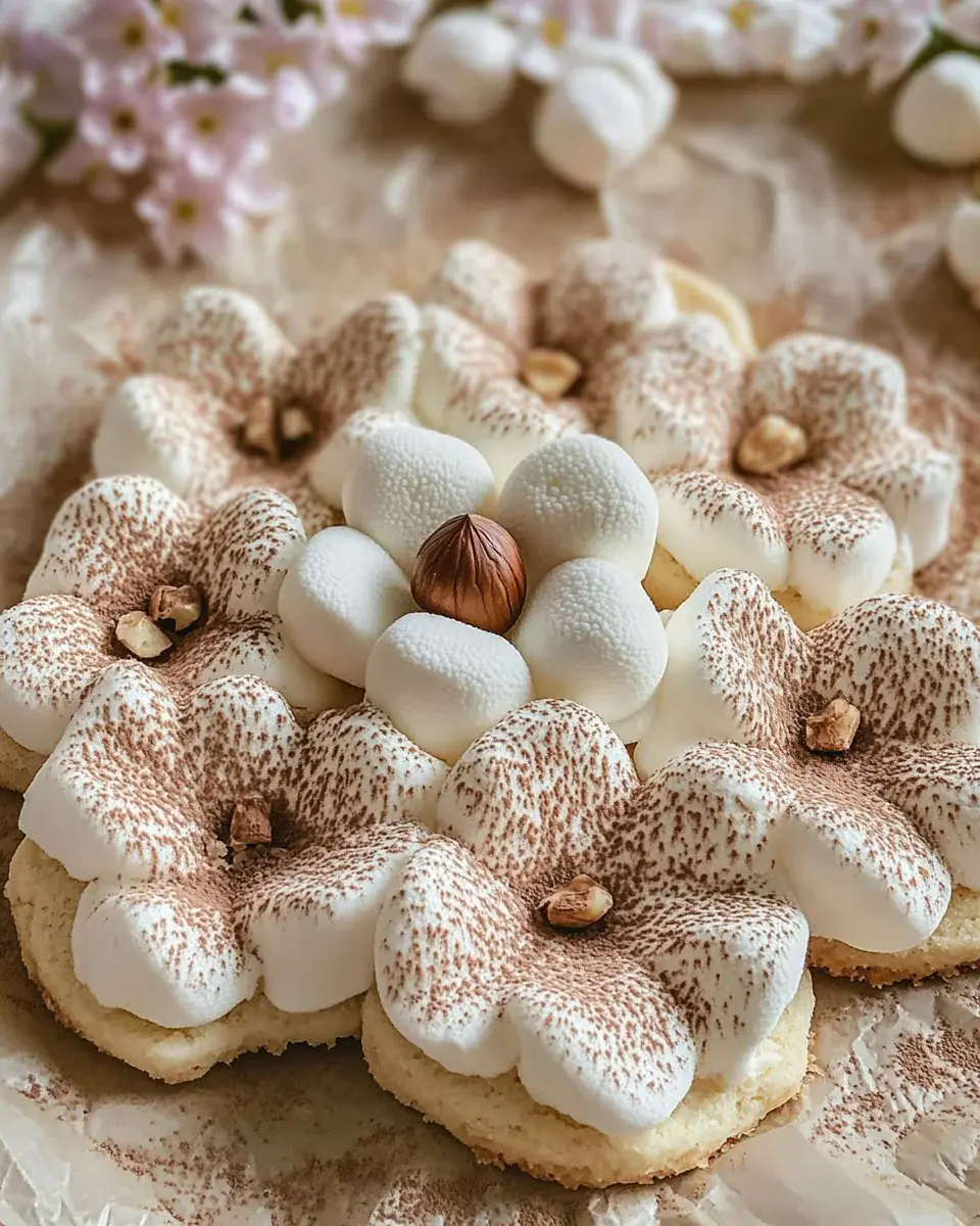 Marshmallow Flower Cookies