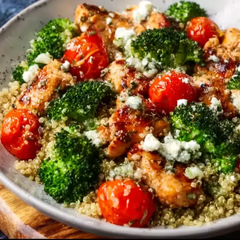 Mediterranean Chicken Quinoa Bowl