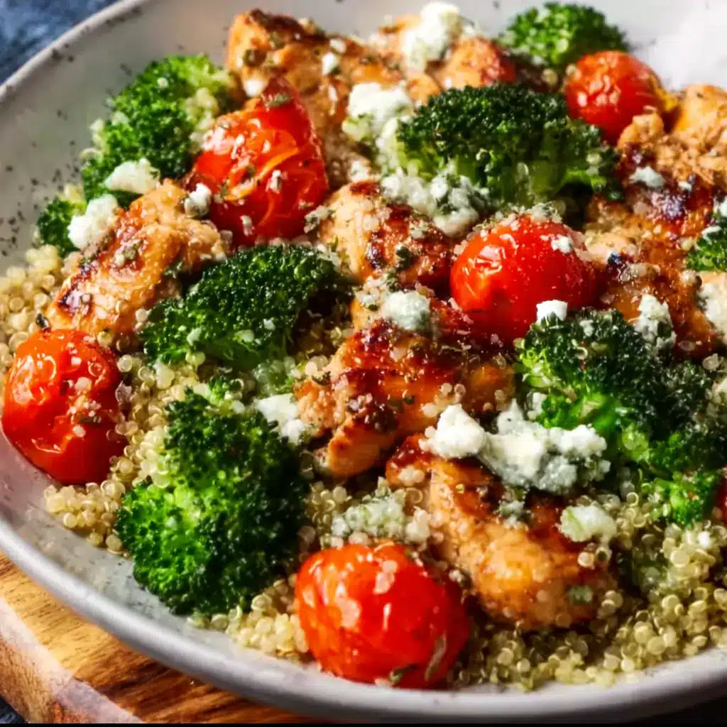 Mediterranean Chicken Quinoa Bowl