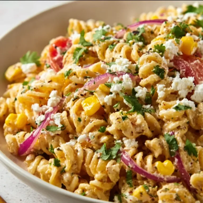 Mexican street corn pasta salad