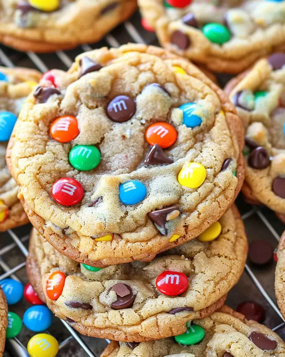Mini M&M Chocolate Chip Cookies