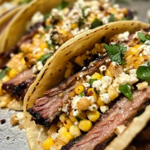 Mouthwatering Brisket Elote Tacos