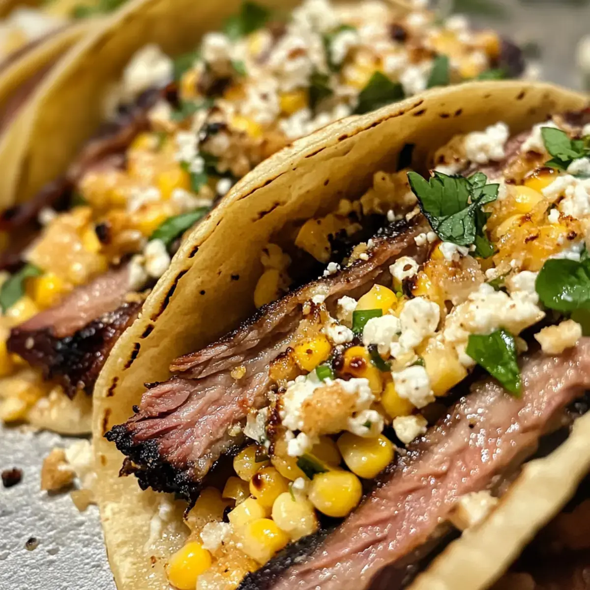 Mouthwatering Brisket Elote Tacos