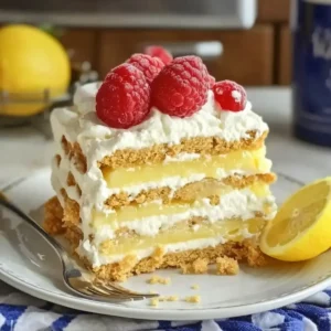 No Bake Lemon Icebox Cake