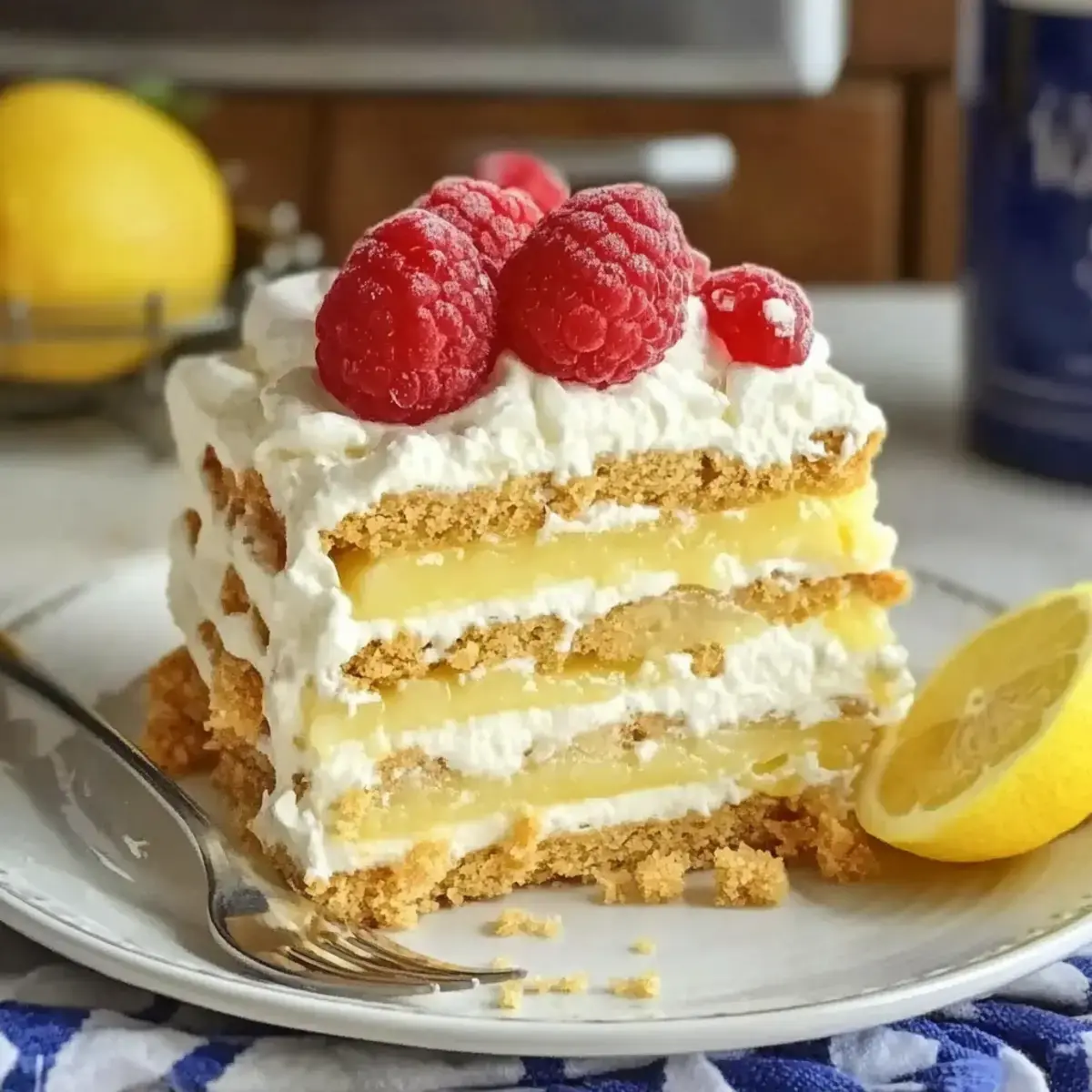 No Bake Lemon Icebox Cake