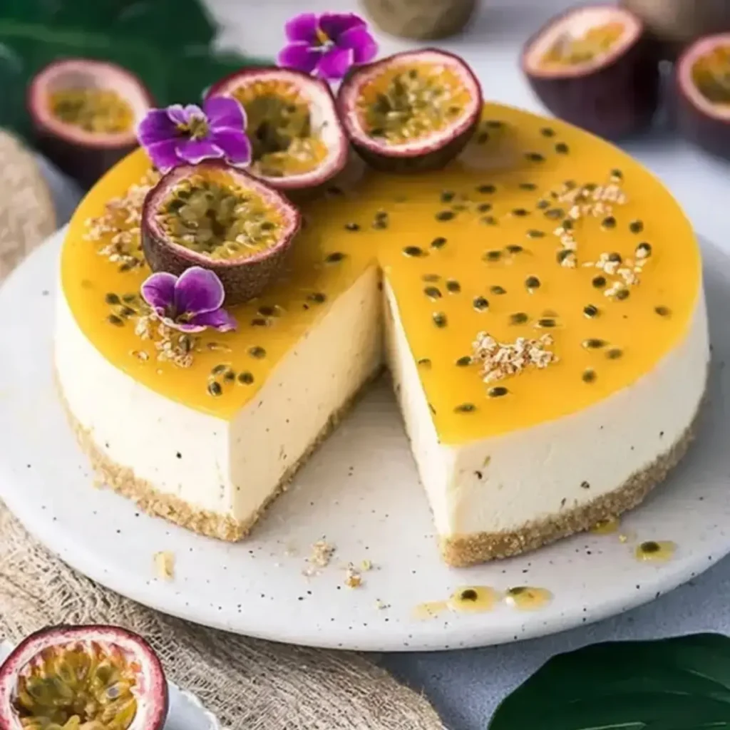 Passionsfrucht Sahne Käsekuchen