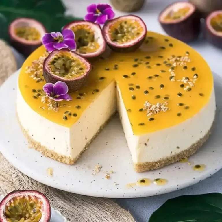 Passionsfrucht Sahne Käsekuchen