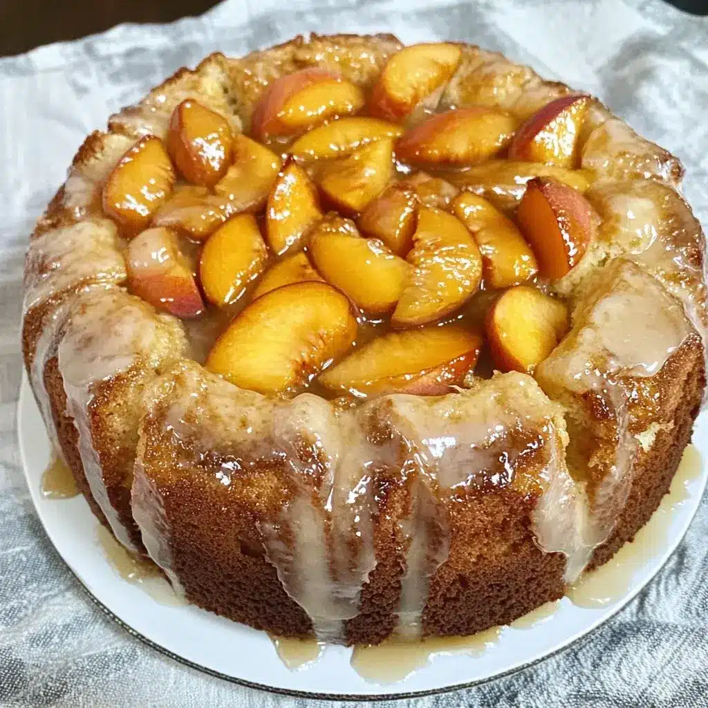 Peach Cobbler Cream Cheese Pound Cake
