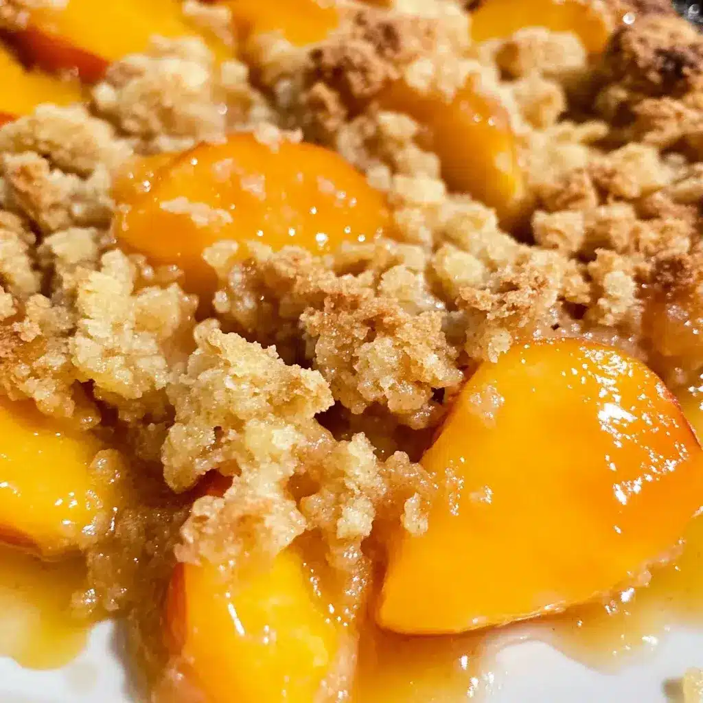Peach Crumble recipe