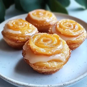 Peach Pie Cruffins
