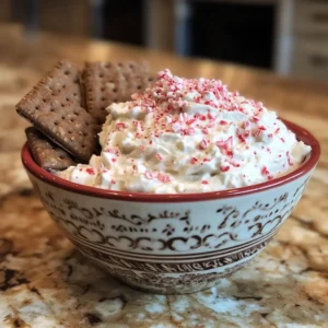 Festive Peppermint Fluff Dip