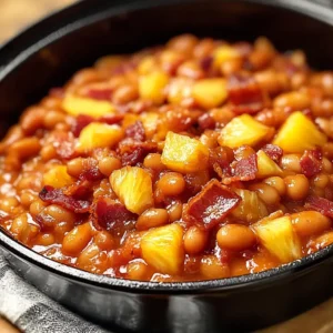 Baked Chicken and Pineapple Beans