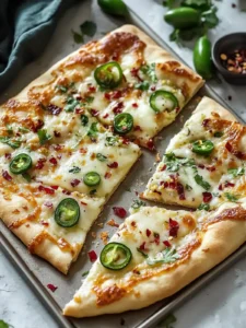 Quick Jalapeño Popper Flatbread