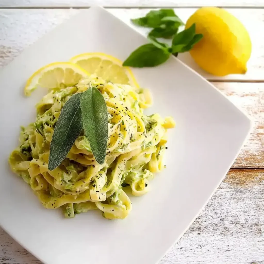 Tagliatelle mit Salbei und Zitrone