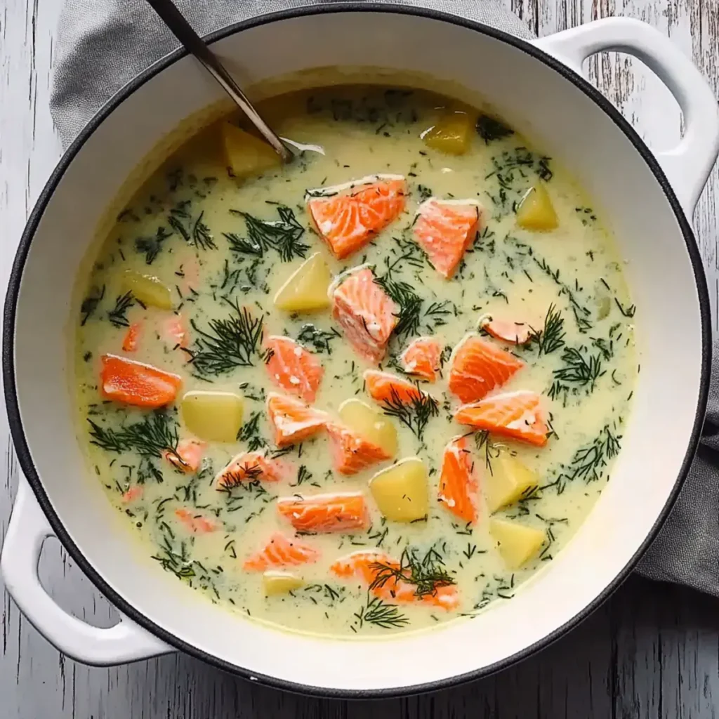 Traditional Finnish Salmon Soup