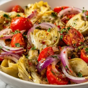 Easy Tuscan Artichoke Tomato Salad Recipe