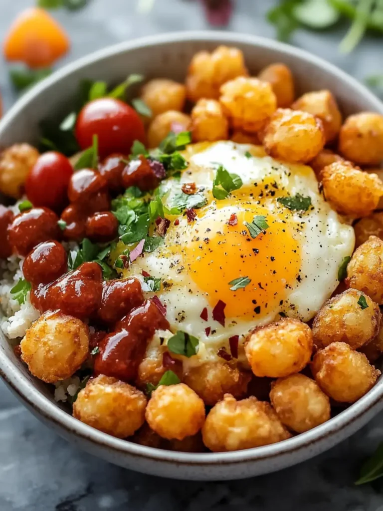 Ultimate Tater Tot Breakfast Bowl