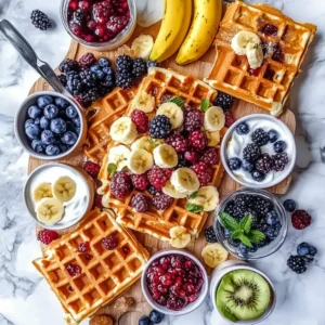 Vibrant Waffle Fruit Board