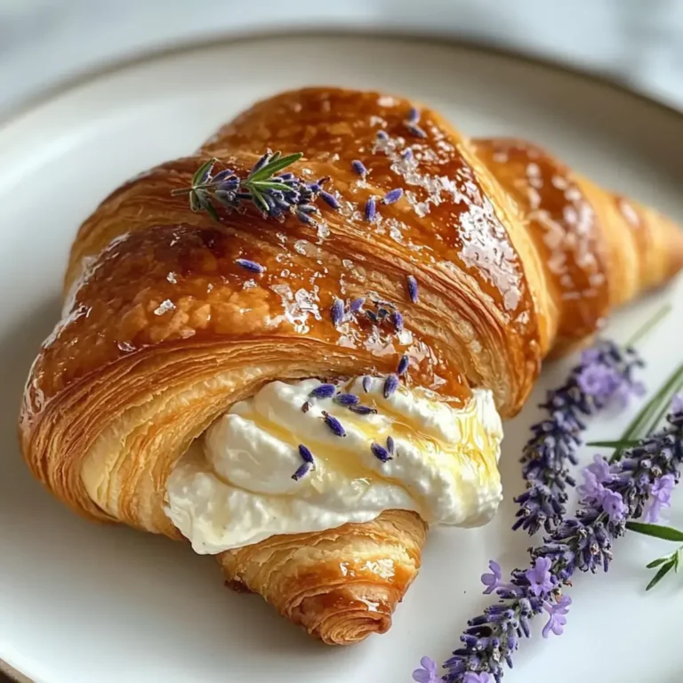 Whipped Ricotta Honey Croissants
