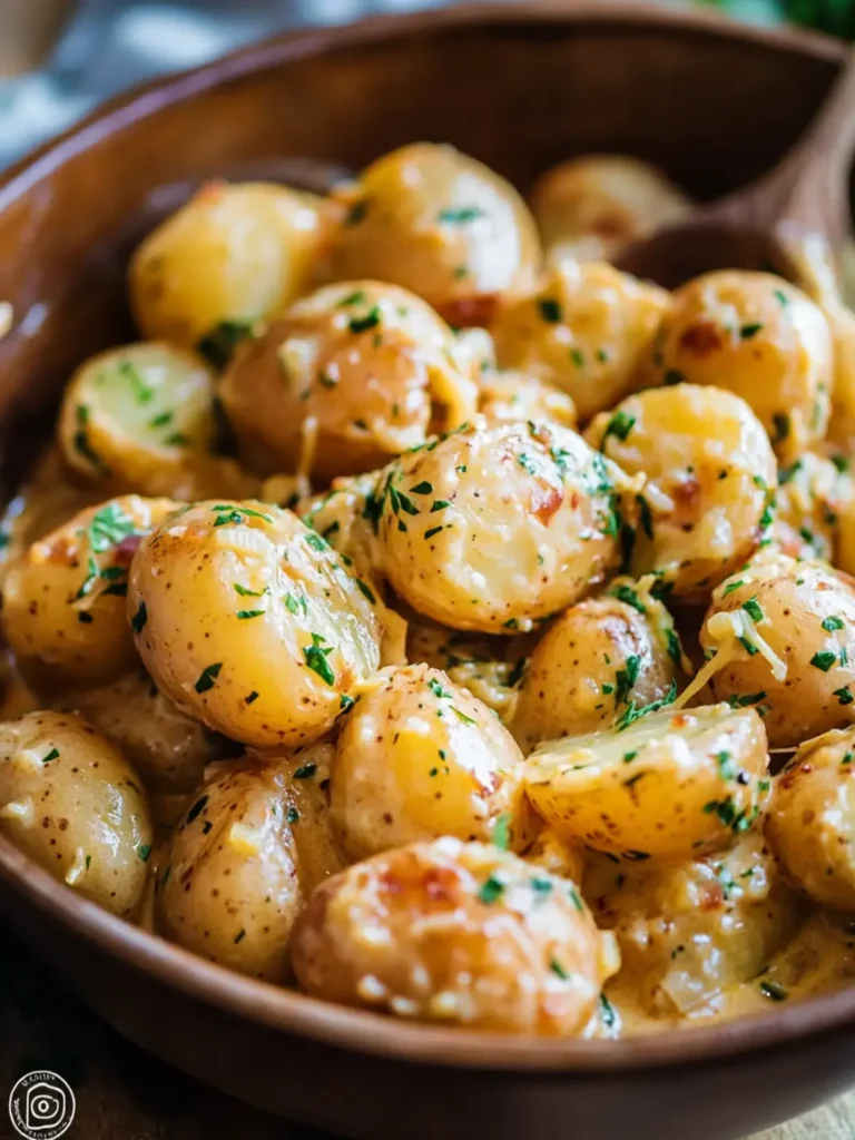creamy baby potatoes