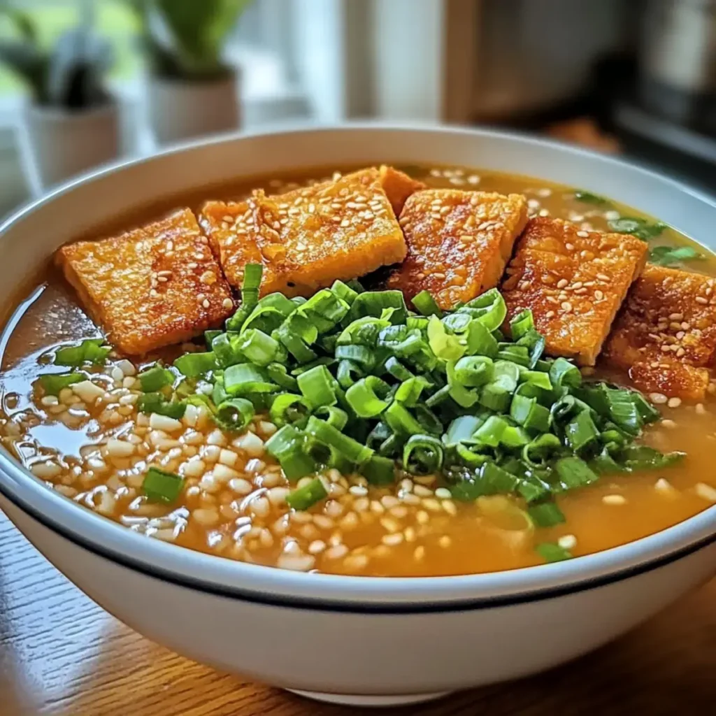 ginger miso brothy soup