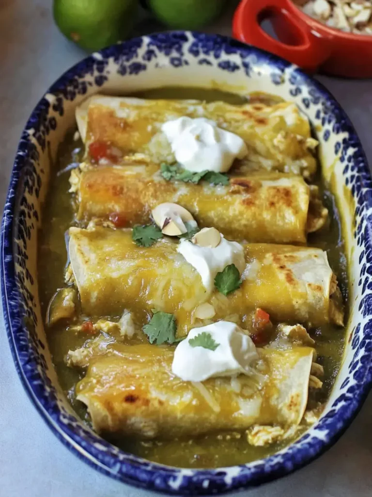 green chicken enchiladas