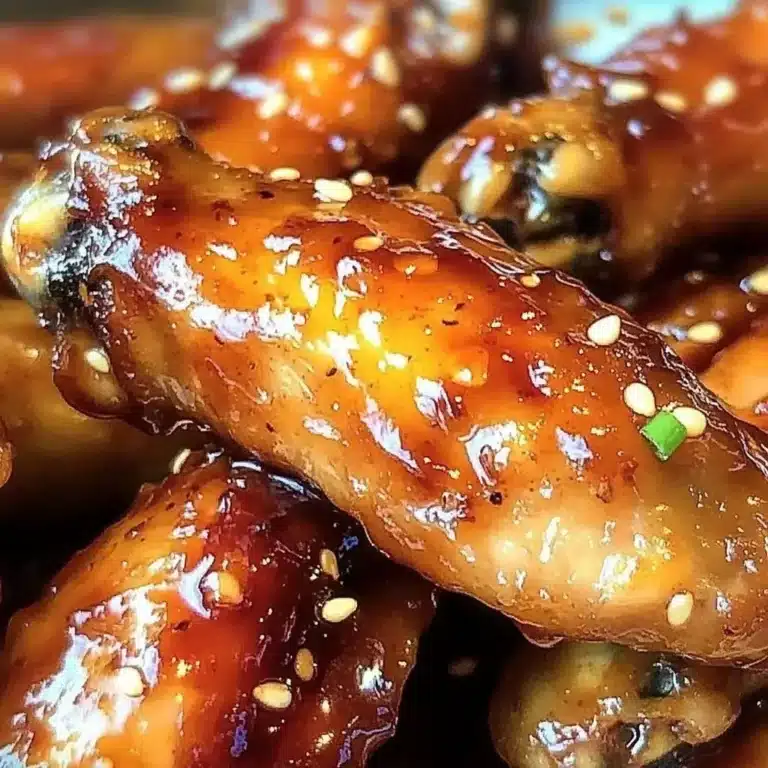 honey garlic chicken wings