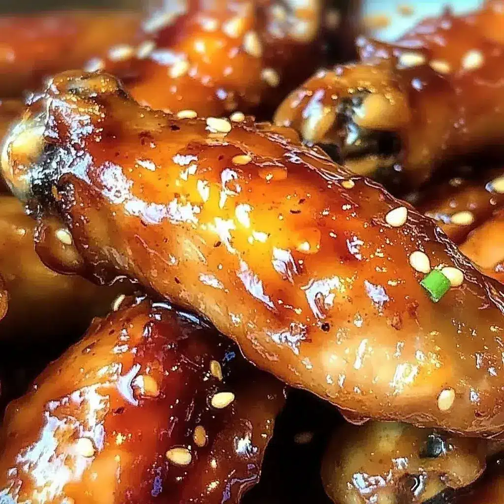 honey garlic chicken wings