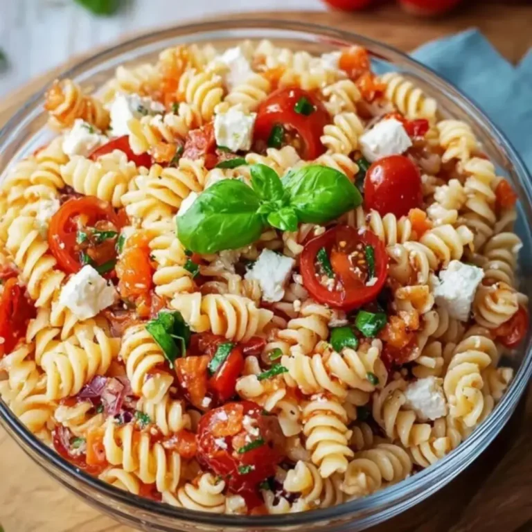 mediterraner Nudelsalat mit Tomaten
