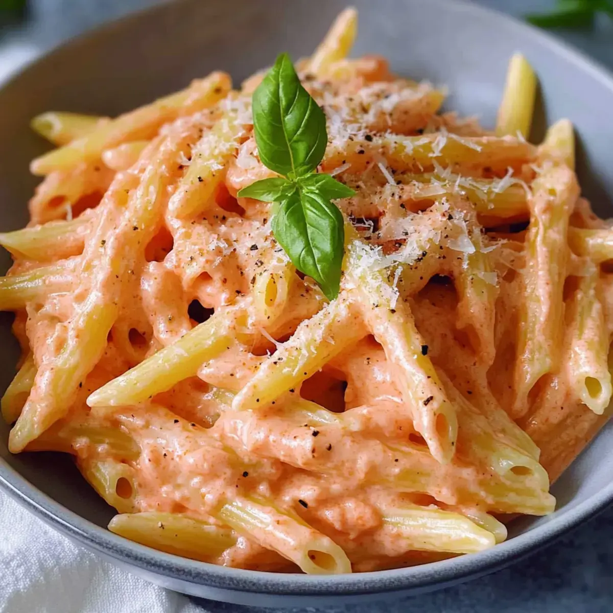 pink sauce pasta