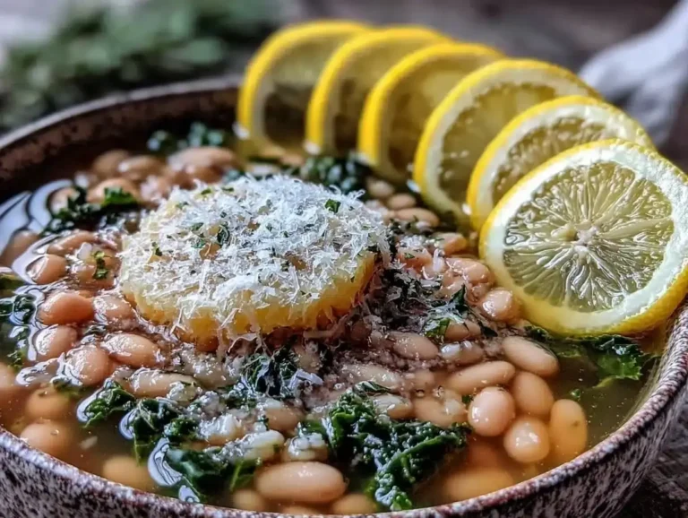 slow cooker white bean kale soup
