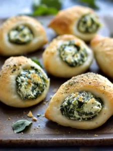 Delicious Vegan Spinach Dip Rolls